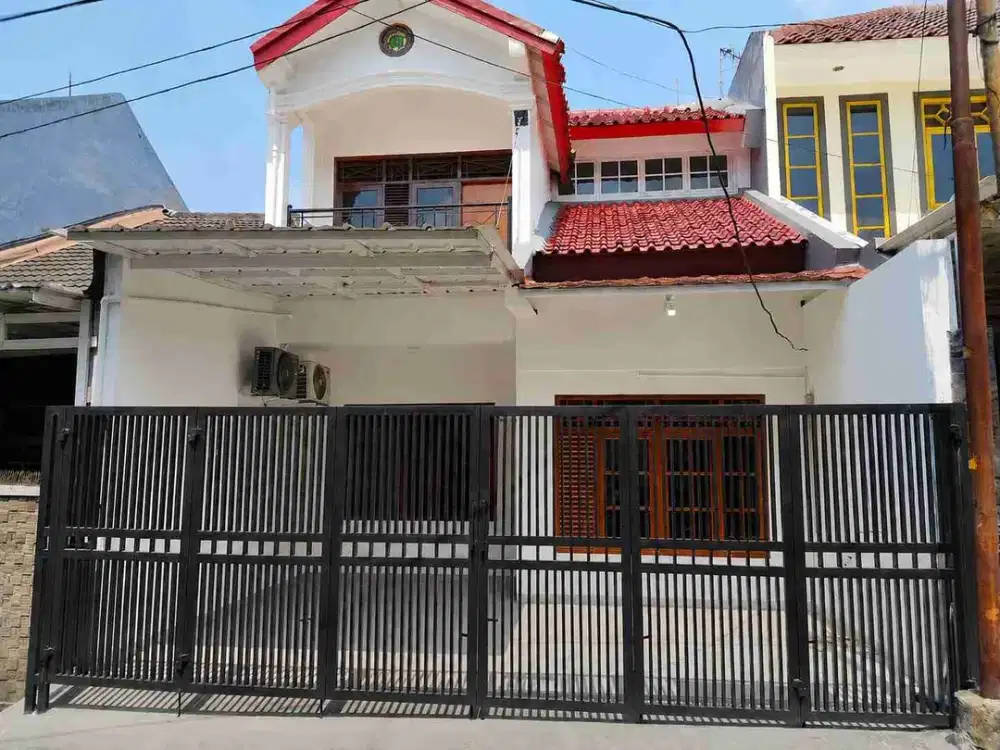 JUAL RUMAH PONDOK BAMBU DUREN SAWIT JAKARTA TIMUR SHM FULL RENOV RAPI SIAP HUNI BANGUNAN 2 LANTAI