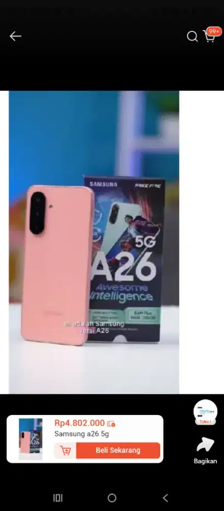 Murah hp Samsung A26 5G 8/256 LKP, bs TT