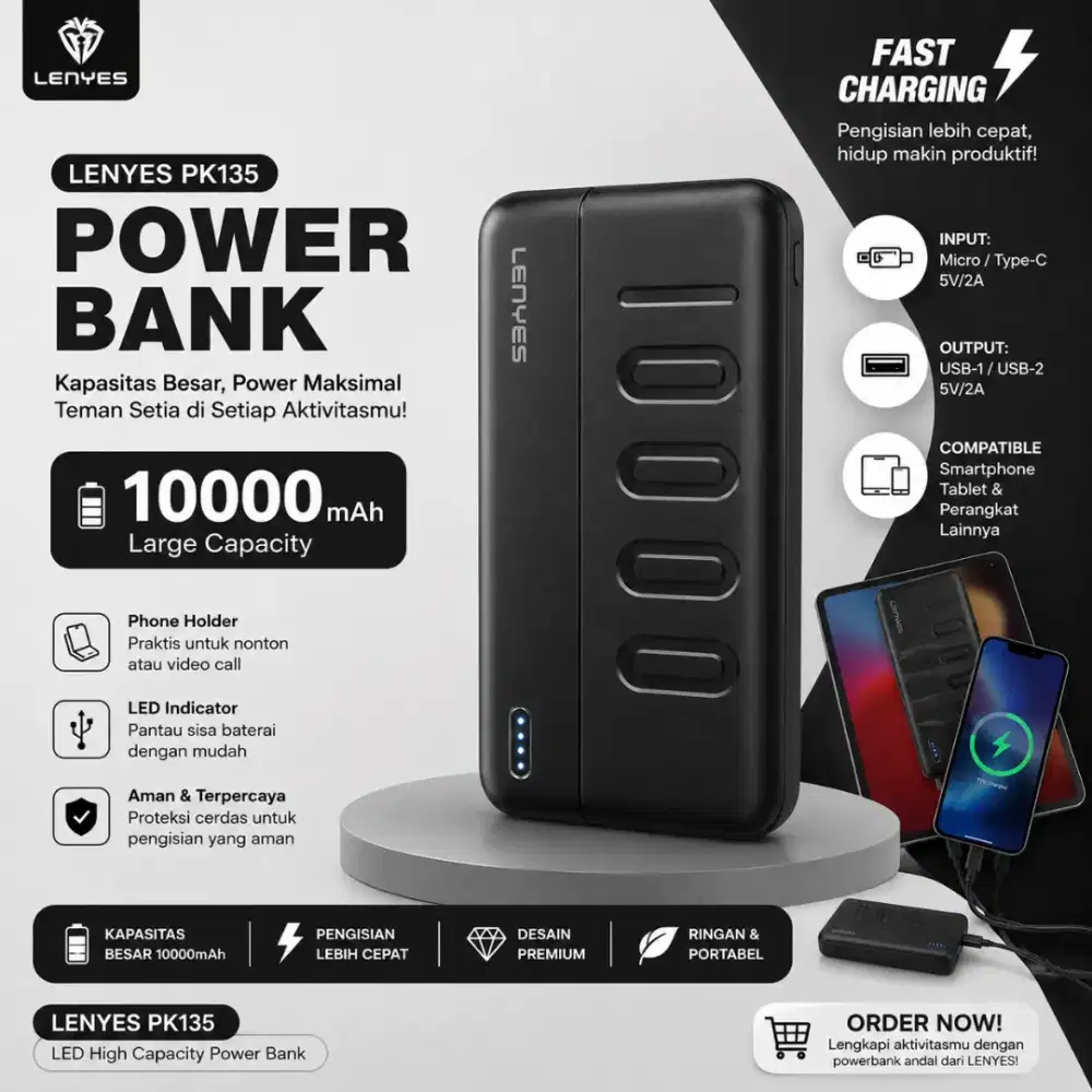 Power Bank Lenyes Baru