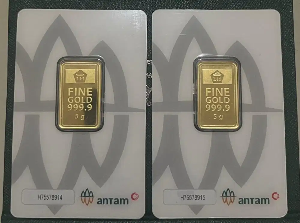 Logam mulia 5 gram 2 keping