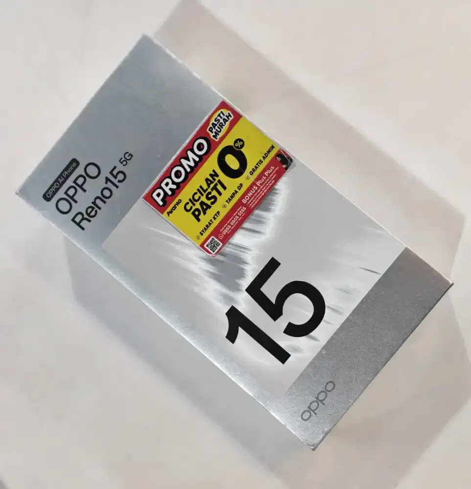 OPPO Reno15 5G 12/256 New Segel Resmi - Promo Murah Free Bonus Plus++
