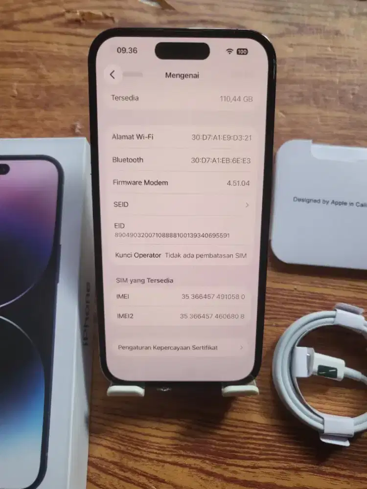 Iphone 14 pro 128gbdeep purpleinteralloperatorfulsetmulusnormalnominus