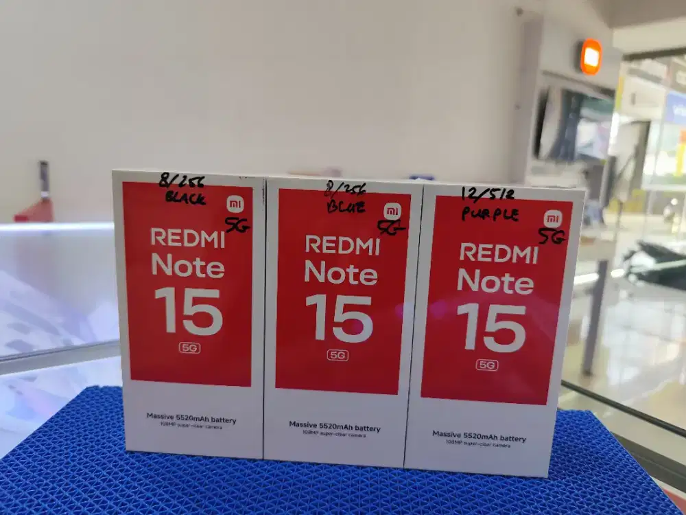 Redmi Note 15 5G New, HARGA PROMO + FREE TUMBLER, Bisa COD