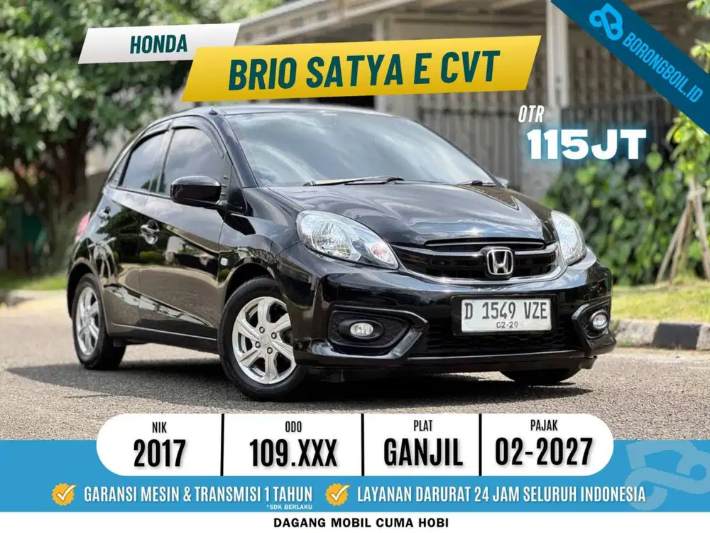 [TERMURAH] Brio Satya E CVT 2017