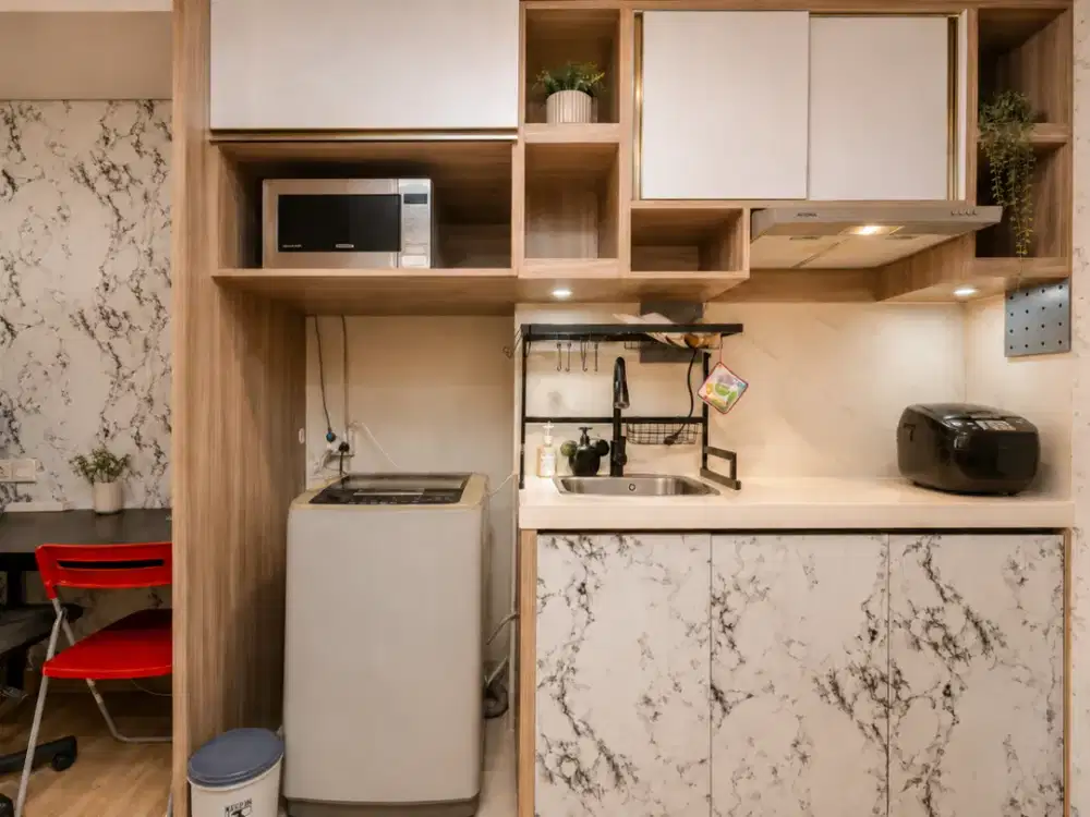 TERMURAH Disewakan Skandinavia Grand Studio Family Ensuite (FREE IPL, internet 35 Mbps, Sinking Fund) Riverview North 46 sqm