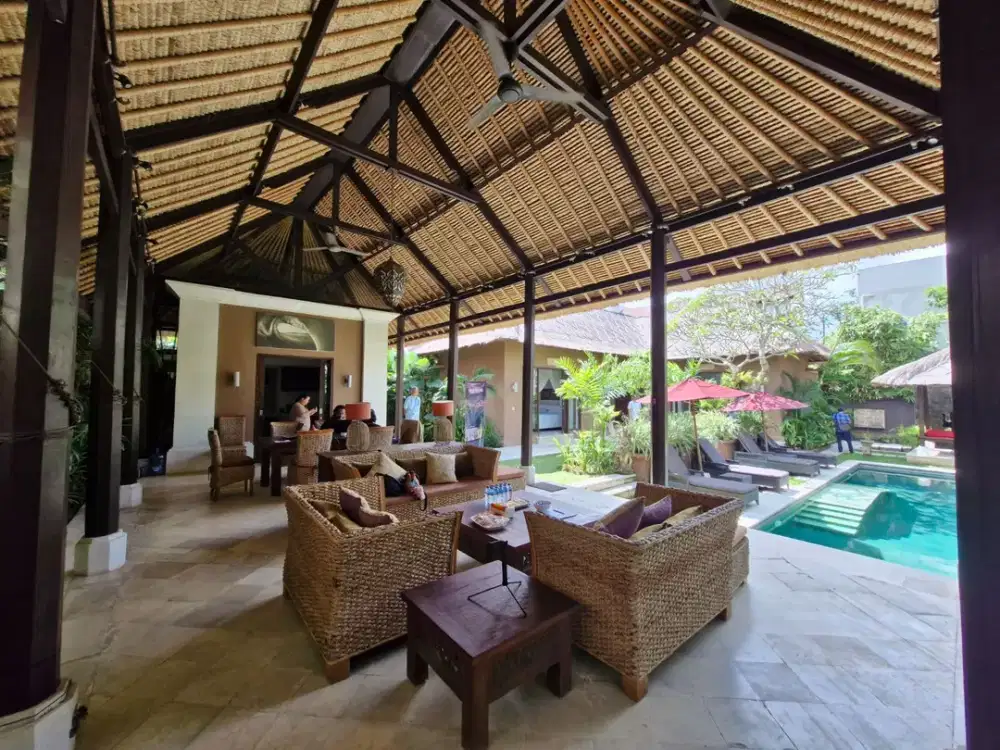 Serene 3BR Villa in Pererenan with big garden and Gated complex