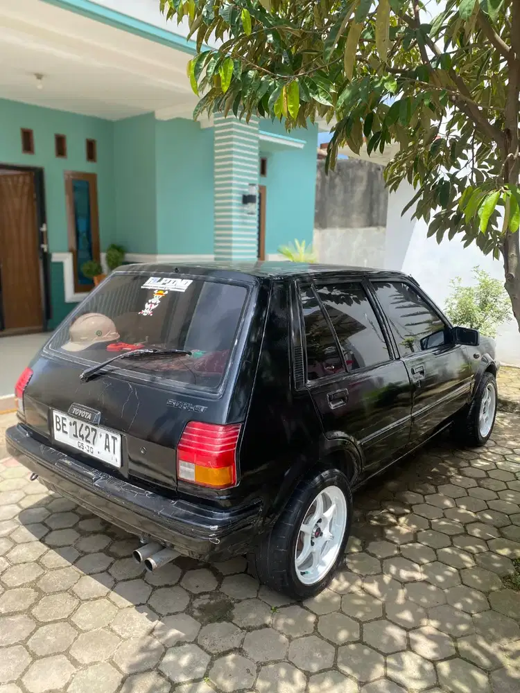 toyota starlet thn 1986 1000cc pajak hidup atas naman sendiri plat be