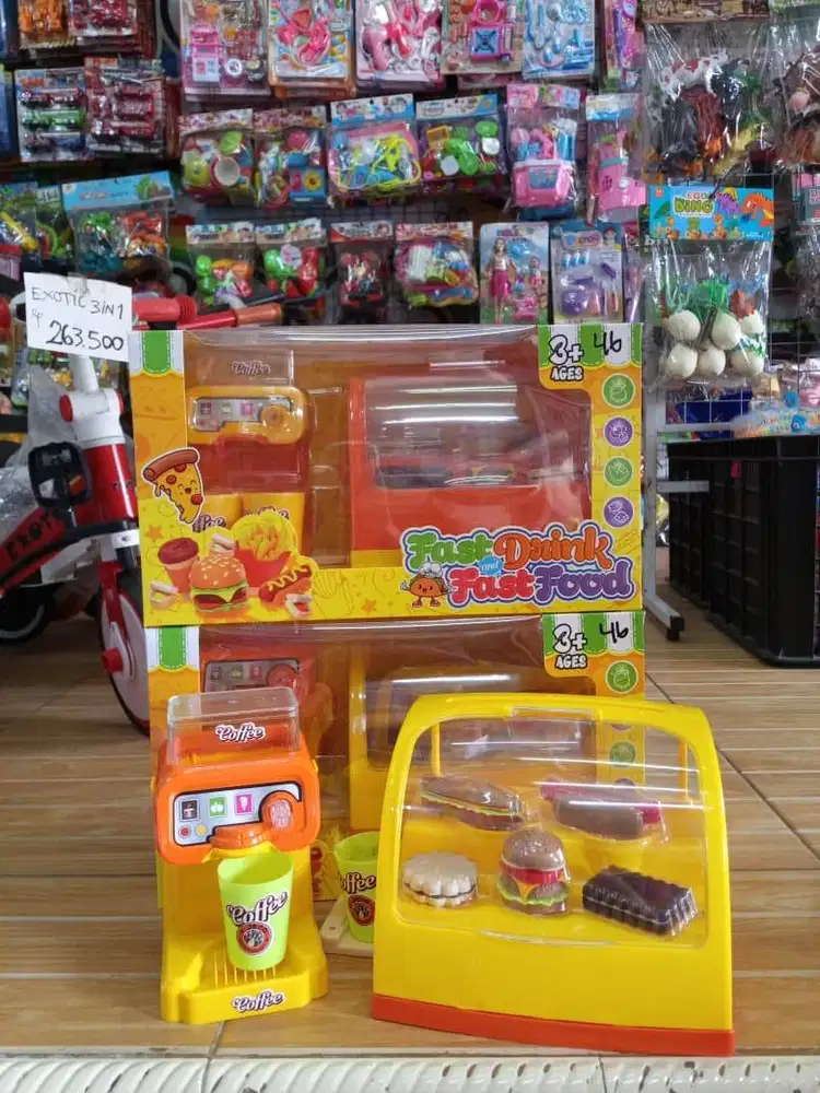 mainan anak fast drink dan food