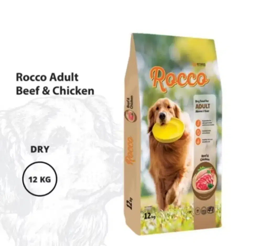 Dog food rocco large breed 12kg