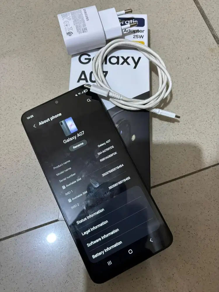 Samsung A07 4/64 (Second pemakaian 5 bulan)