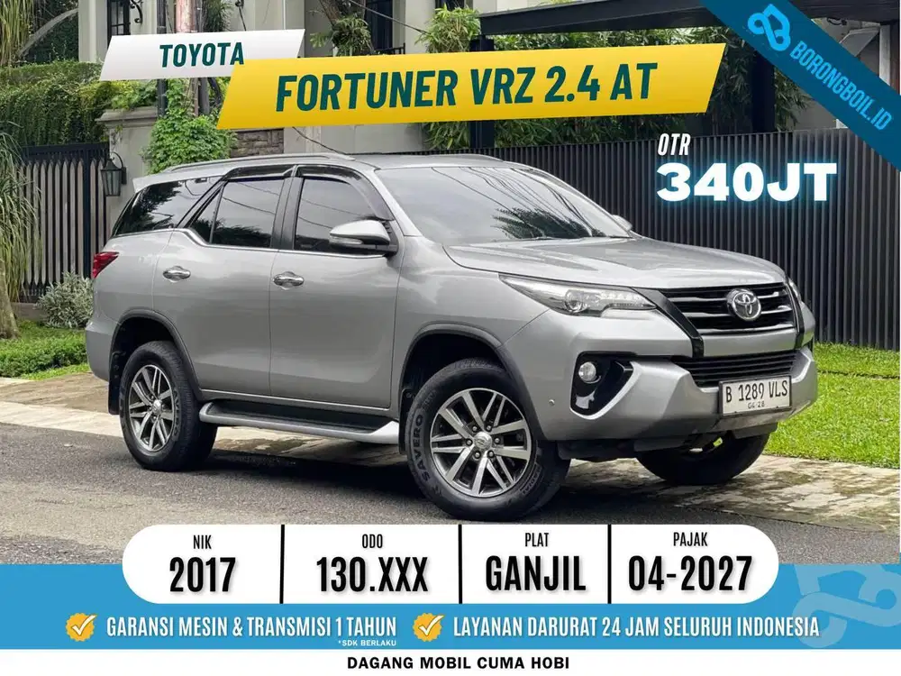TOYOTA FORTUNER 2.4 VRZ AT 2017 PAJAK PANJANG