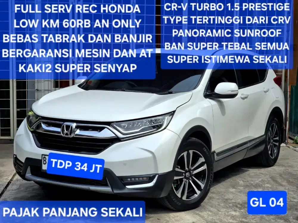Honda CR-V Crv 1.5 cc Turbo 2018 Prestige Automatic model 2017 AT 2019