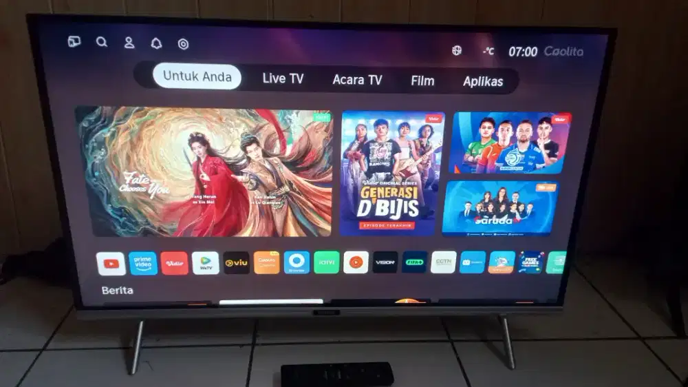 Tv led coocaa smart digital 32inchi likenew