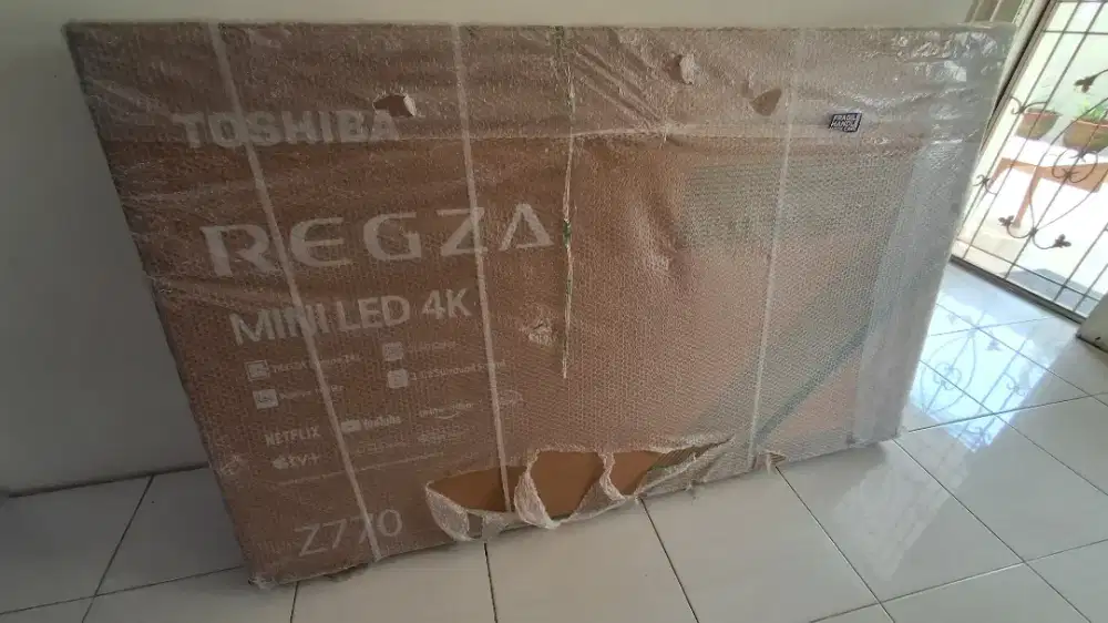 TV Toshiba 75 75 Inch UHD 4K AI Dolby Vision Atmos 75Z770RP Baru