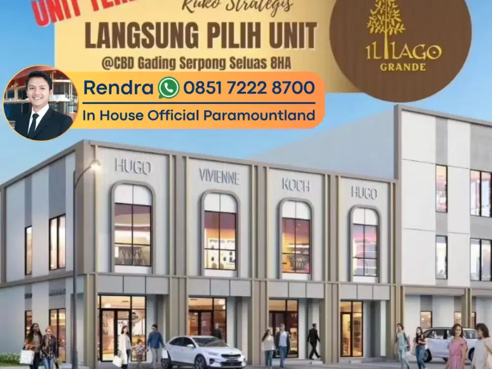 Dijual Ruko Dua Lantai di Kawasan Pemium Gading Serpong