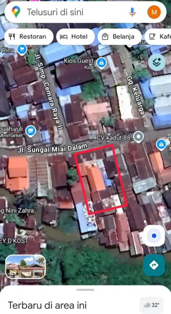 Dijual Tanah Pinggir Jalan Sungai Miai