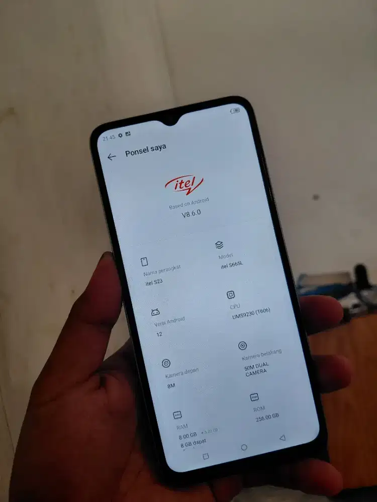 Itel S23 Ram 8+8/256GB