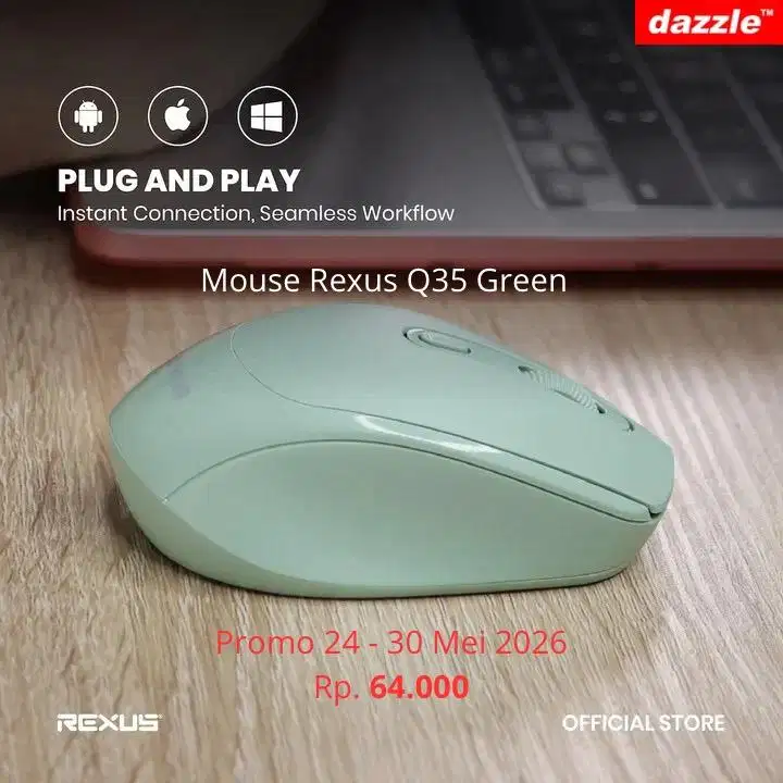 Mouse Rexus Q35 green