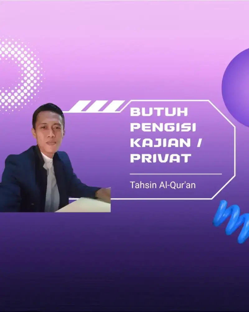 JASA PENGISI KAJIAN TAHSIN QUR'AN UNTUK MAJELIS/PRIVAT