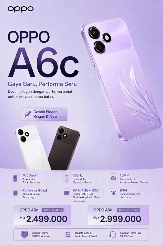 Oppo A6c 4/64 & 4/128