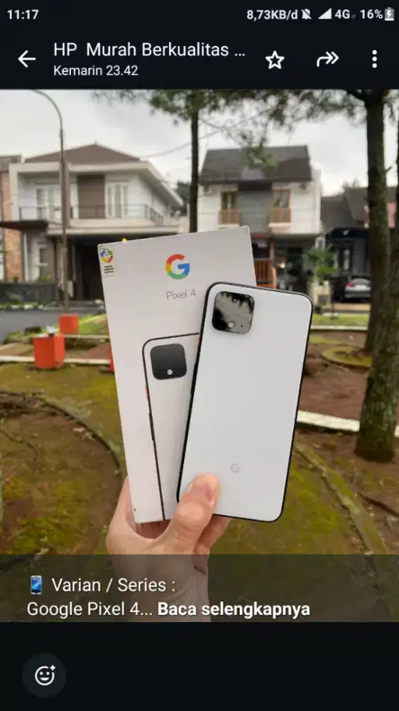 Gogle pixel 4 second