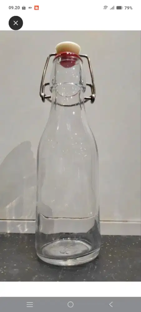Flip Top Glass Bottle 250ml