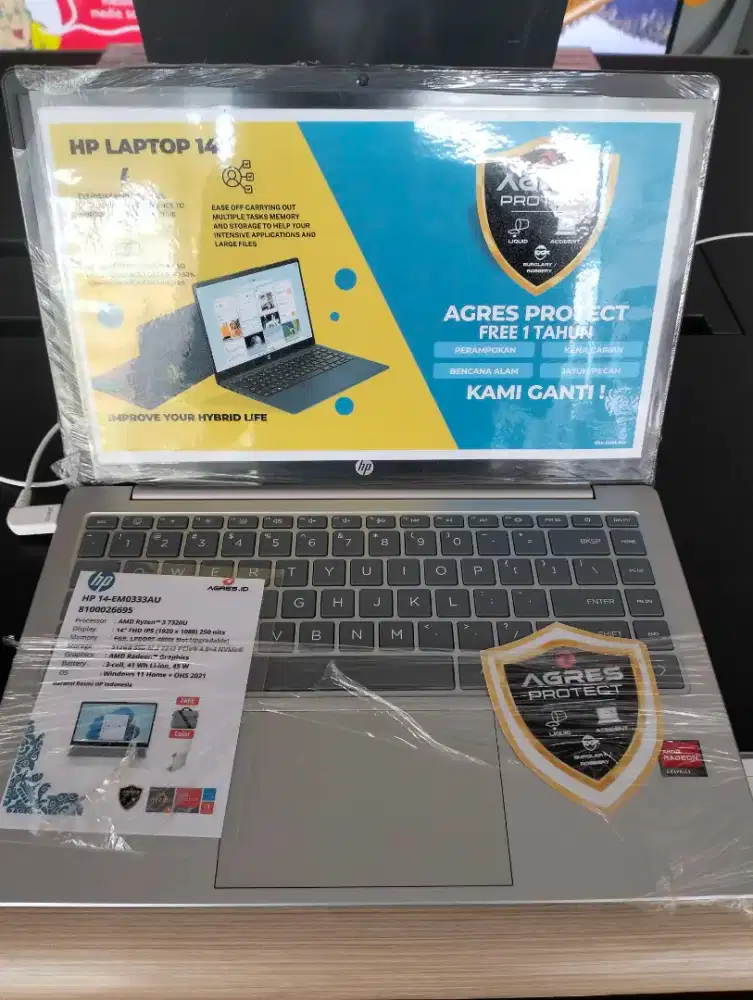 Laptop HP 14-EM0333AU Cicilan tanpa Dp Syarat hanya KTP bunga ringan