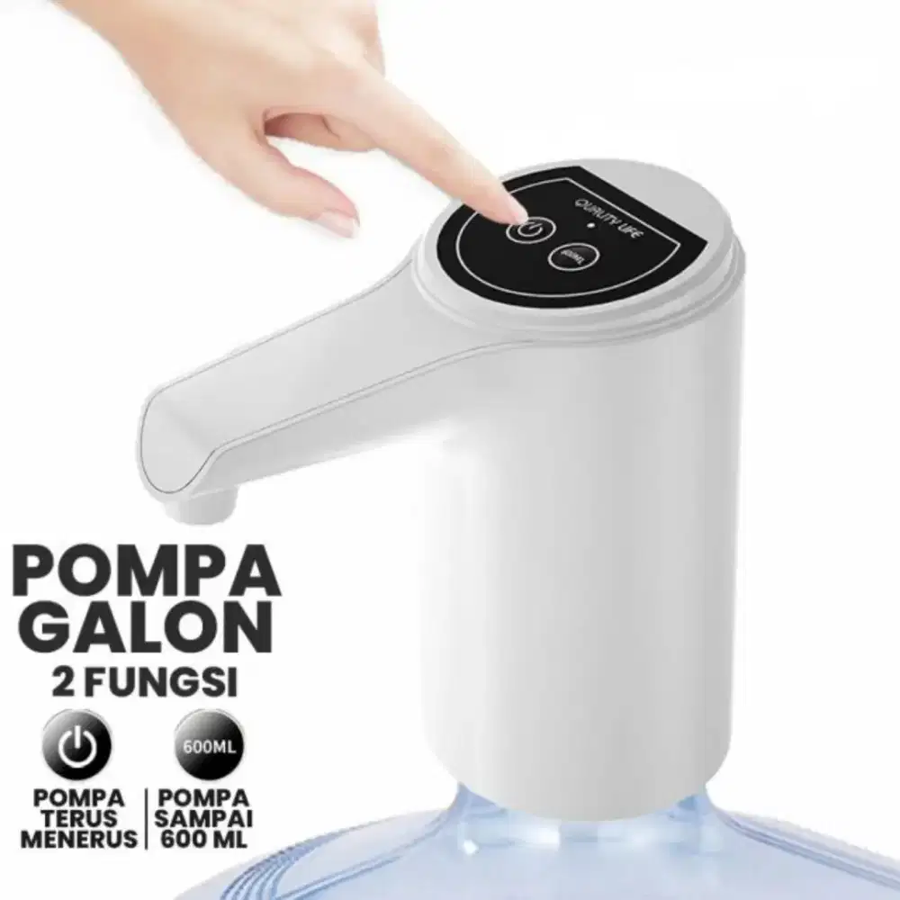 Pompa Galon Elektrik M-1000 Rechargeable USB Pompa Air Minum 2Tombol