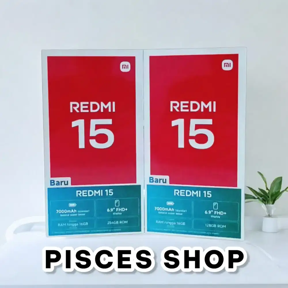 REDMI 15 RAM 8/256 NEW Segel Garansi Resmi 1 Tahun