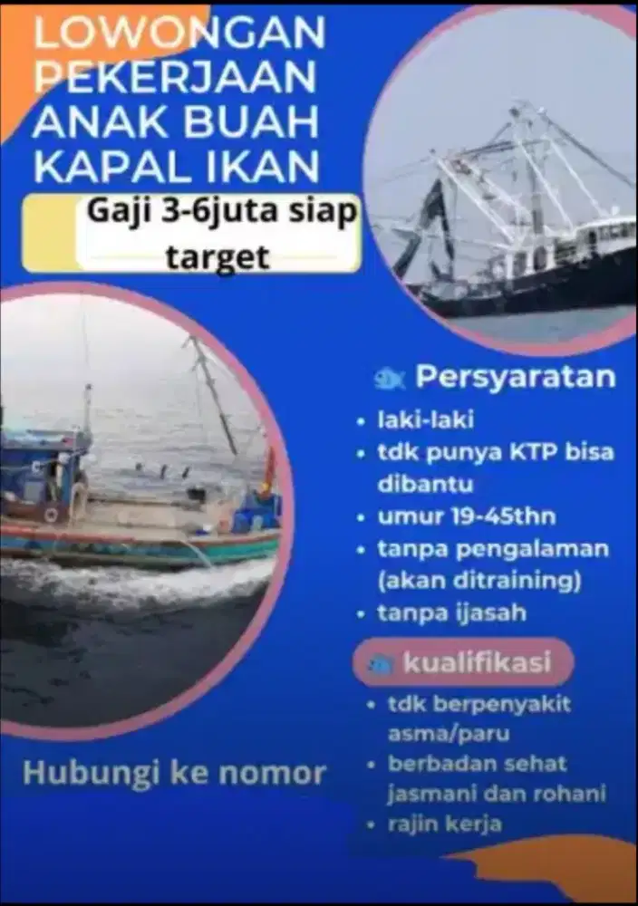 Loker Abk kapal (Tulang bawang)