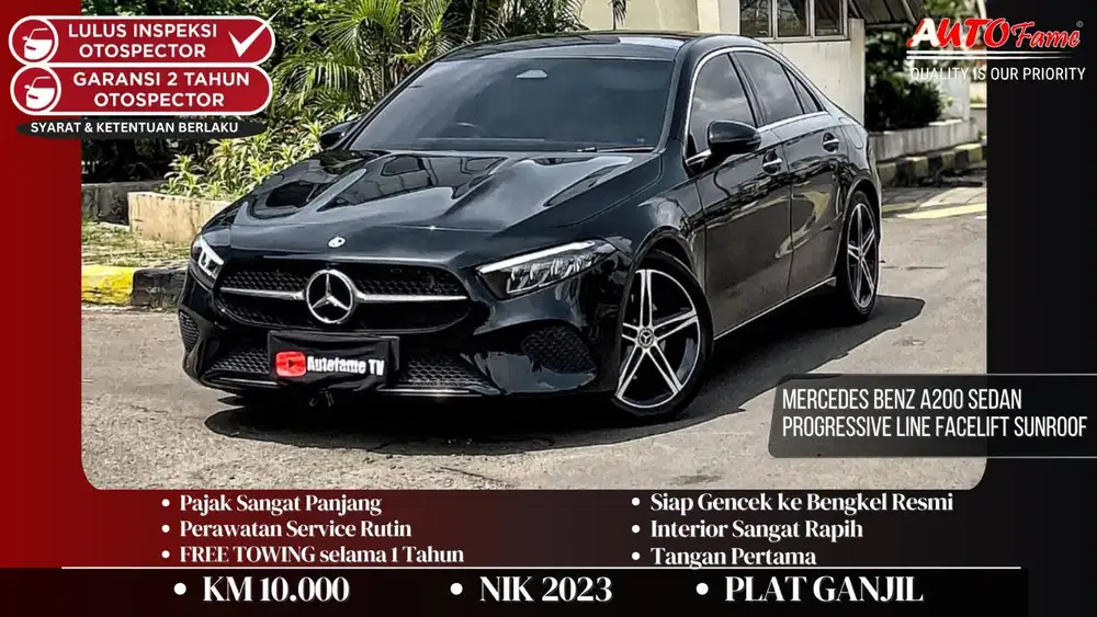 Mercedes Benz A200 Sedan Progressive Line Facelift Sunroof NIK 2023