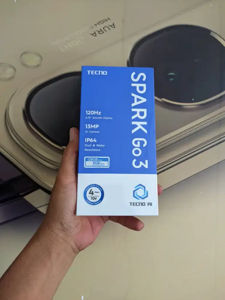 [ Fast respon WA ] Tecno Spark GO3 4+4/128 Garansi resmi 13bln