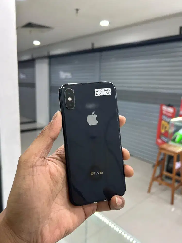 Iphone x 64gb second ex inter all operator pemakain lama fullset