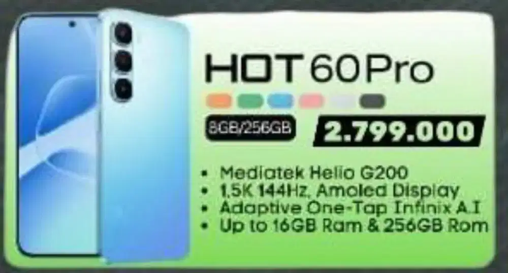 HEADPHONE ANDROID INFINIX HOT 60PRO