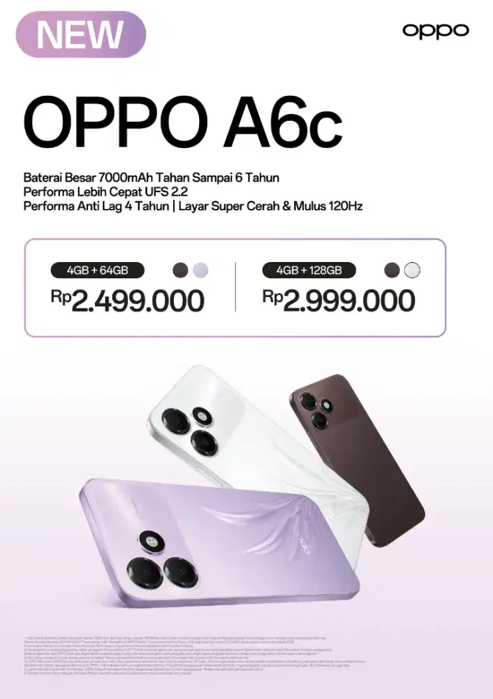 Cash dan Kredit Oppo A6c