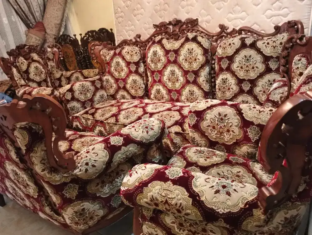 set kursi tamu jati Jepara asli 3211 plus meja