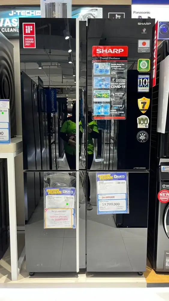 SHARP REFRIGERATOR 4 DOORS 572 L, BISA CICILAN 0%