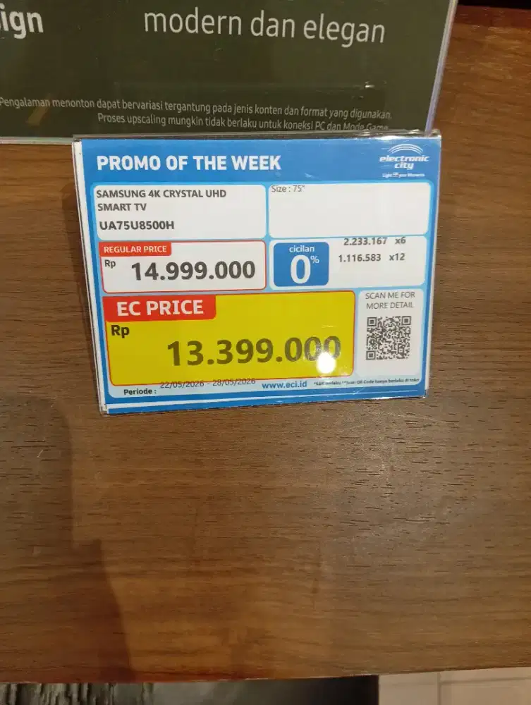 Promo cicilan bunga rendah tenor panjang