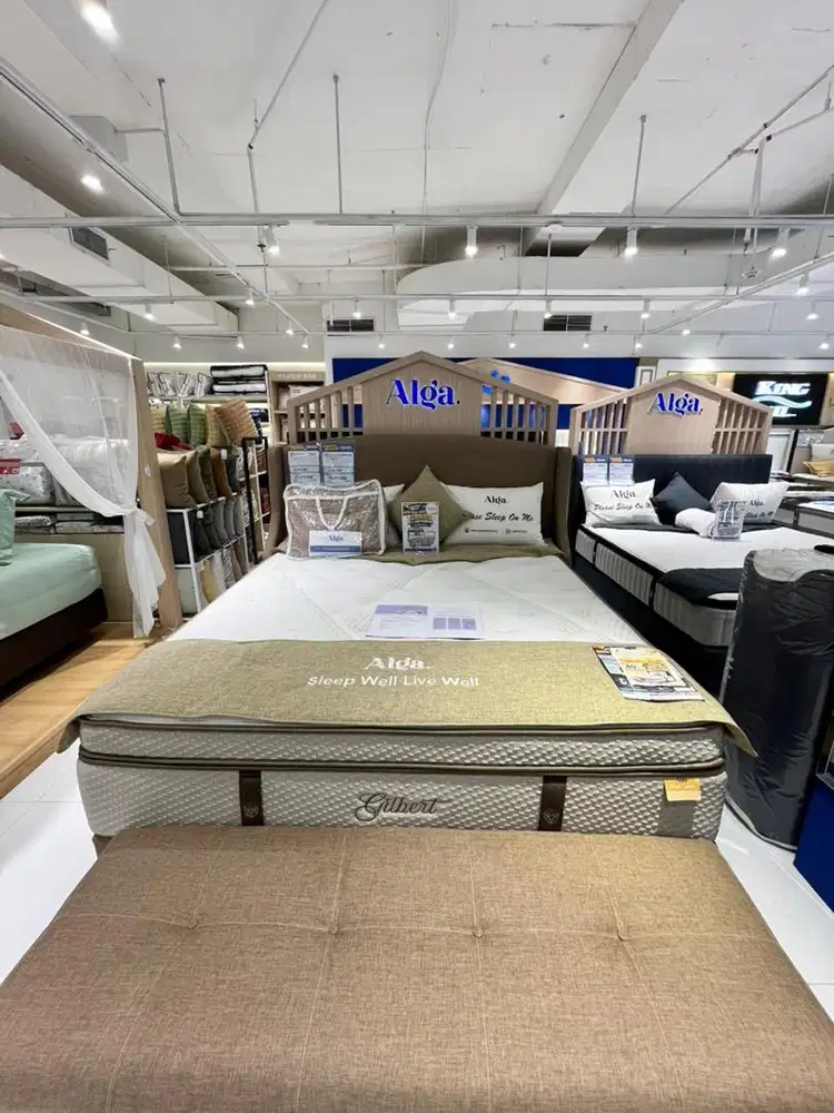 ALGA COMPLETE KING BED SET 180x200 GILBERT, BISA CICILAN 0%