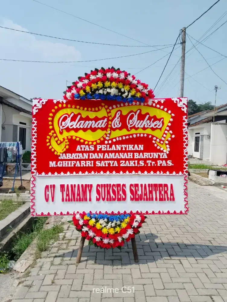 karangan bunga papan