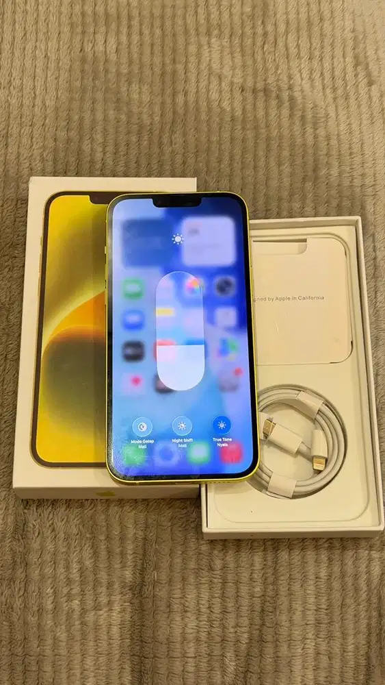 Iphone 14 Plus 256GB Yellow Terdaftar Mulus Lengkap