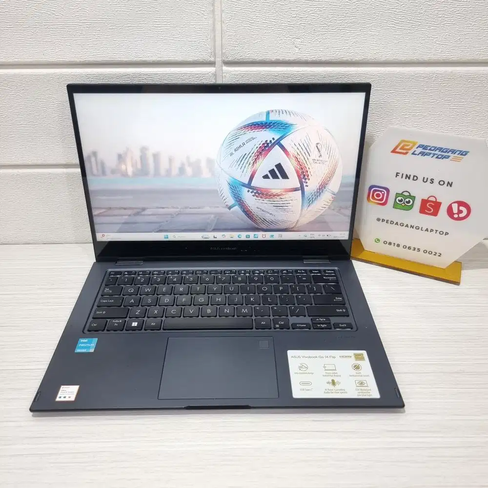Asus Vivobook Go 14 Flip TP1400KA Intel N6000 RAM 8GB SSD 512GB Touch