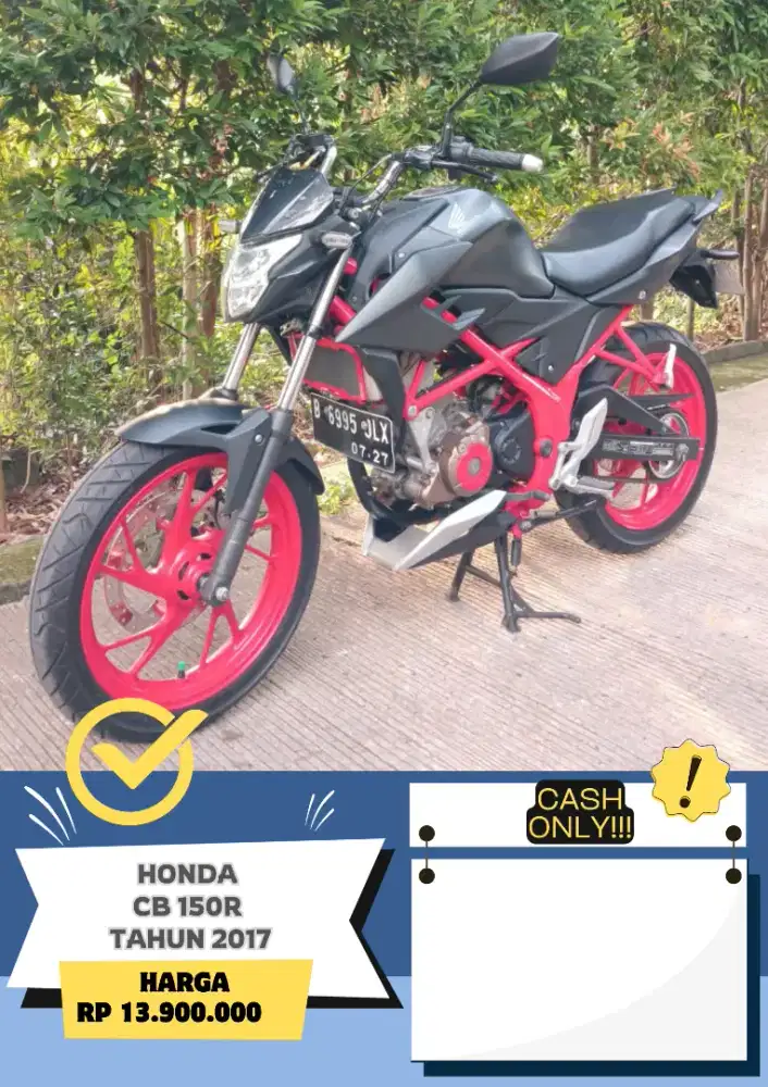 HONDA CB 150R TAHUN 2017 SIAP PAKAI