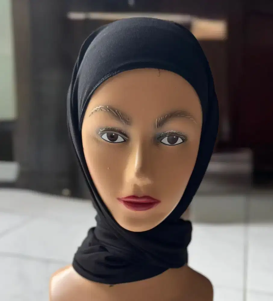 Kerudung pashmina instan hijab inner 2in1