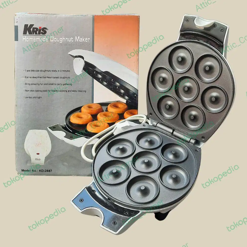Mesin Donat Elektrik Kris Homemade Doughnut Maker 7 pcs