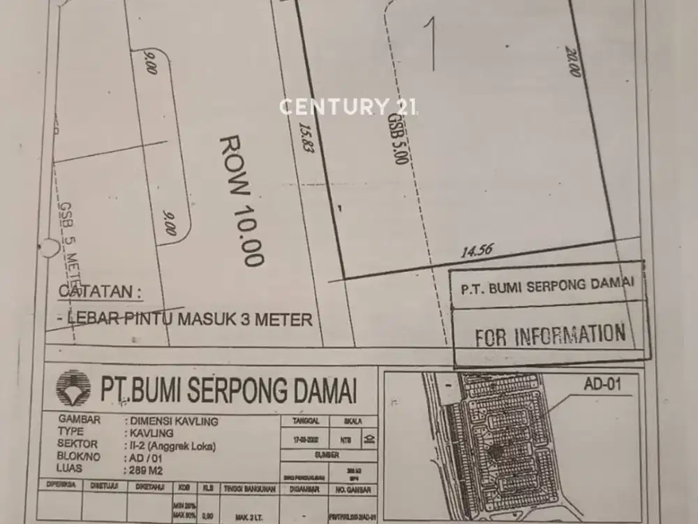 Dijual Kavling Strategis Harga Menarik Di BSD