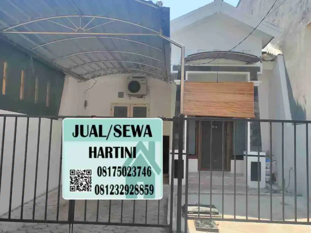 rumah 1 lantai mungil siap huni bersih ada ac masuk komplek ada pagar