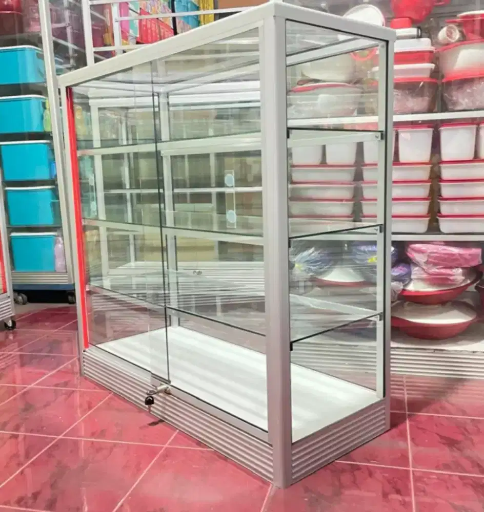 Etalase Panjang 1Mx1M Barang Baru Siap Kirim
