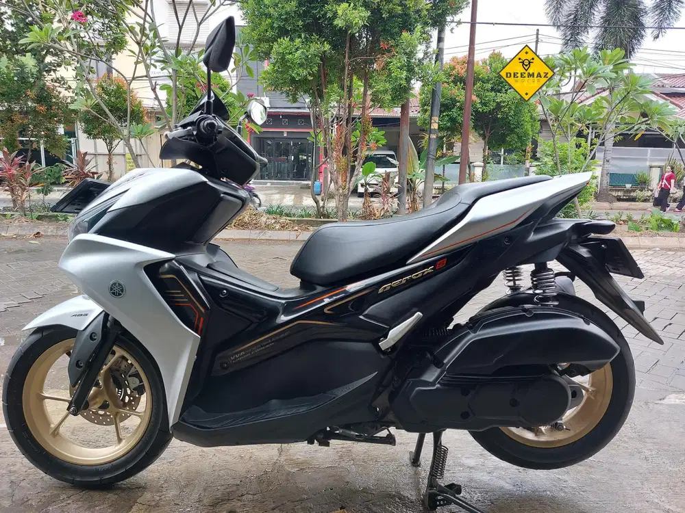 (DP 500 Rb)‼️ Aerox S ABS Keyless Connected Silver 2024 Cash / Kredit