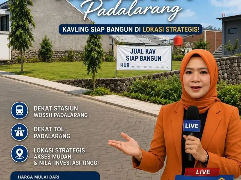 Tanah KAVLING Strategis Padalarang Bandung Barat Dalam Perumahan